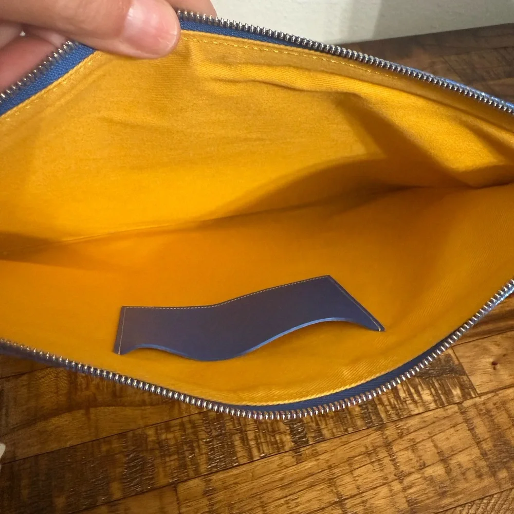 Goyard Blue Senat Pouch/Clutch - Picture 6 of 7